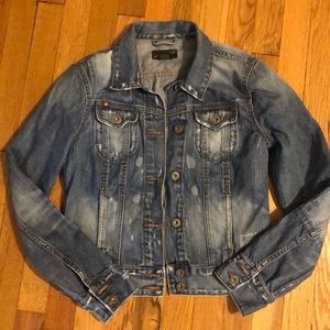 Lucky Brand Distressed Denim Jacket
